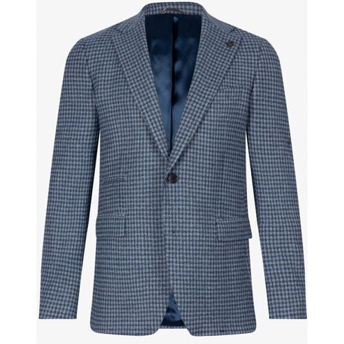 Cavallaro Napoli Colbert Silvano Jacket Blauw-Wit / male