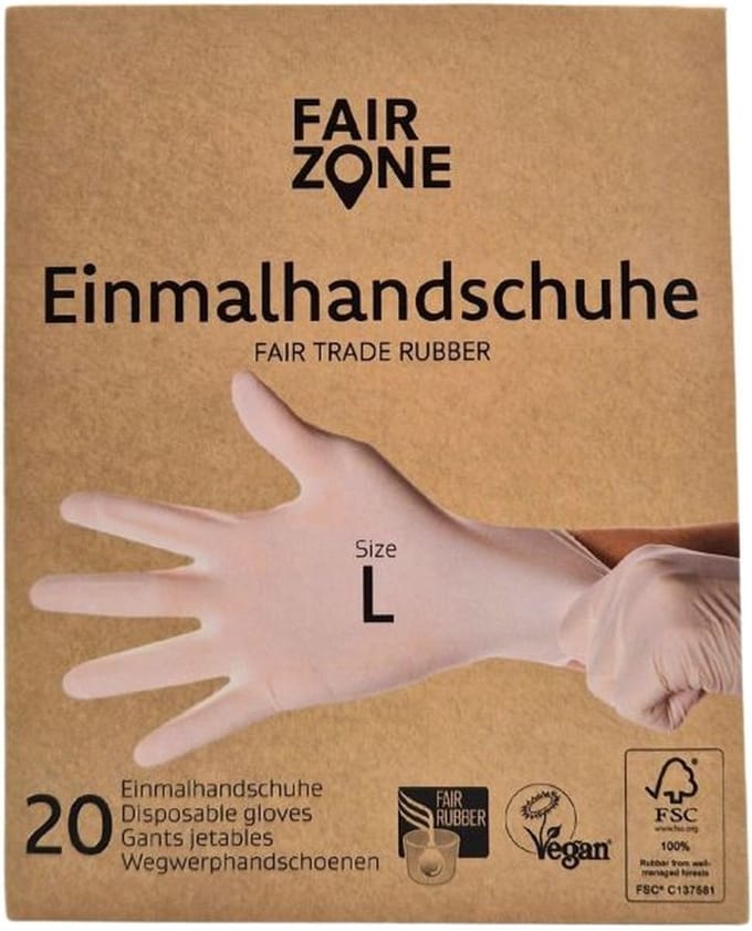 Latex Wegwerphandschoenen - Maat L - 20 st