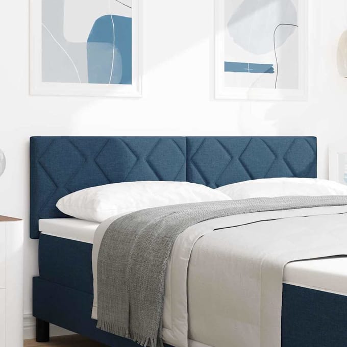 vidaXL - Hoofdbord - Blauw - 160 - cm - Stof