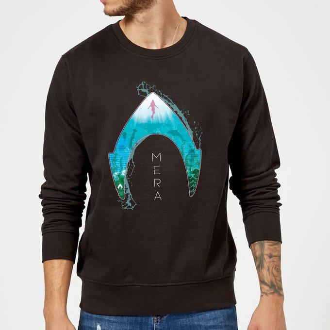 Aquaman Mera Logo trui - Zwart - L