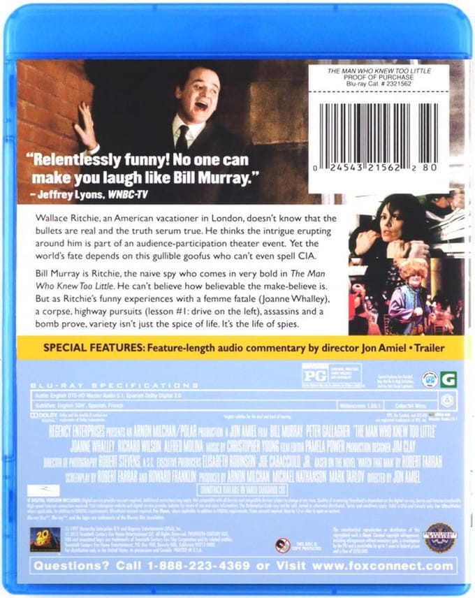 The Man Who Knew Too Little [Blu-Ray]
