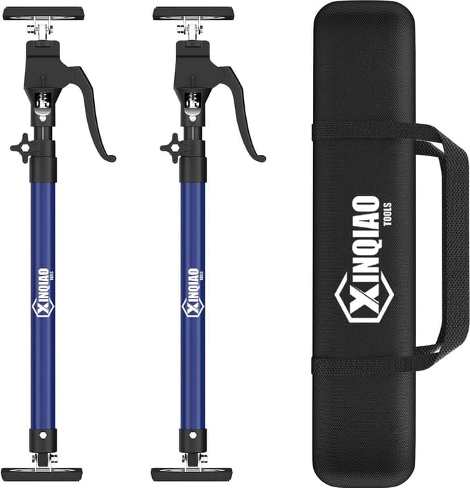 Steunpaal Set - Hulpmiddel - Kasten Plaatsen - 70KG Capaciteit - 60-115 CM - Zilver