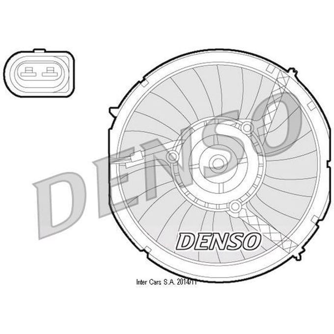 Koelventilatorwiel, motorkoeling DENSO DER02003