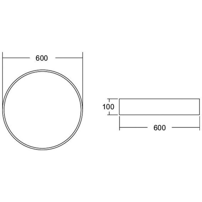BRUMBERG Biro Circle, Ø 60 cm, DALI dimbaar, wit, 4.000 K