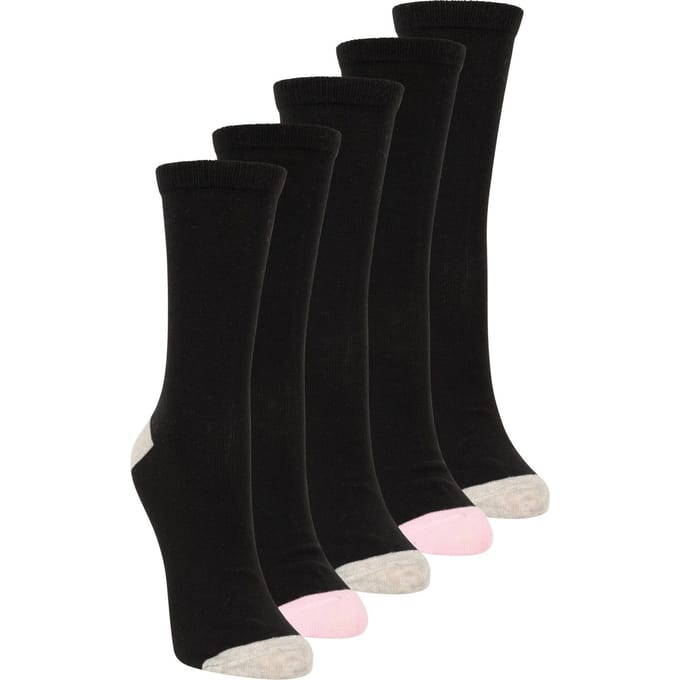 Mountain Warehouse Dames/Dames Geurcontrole Sokken (Set van 5) (Jet Zwart)