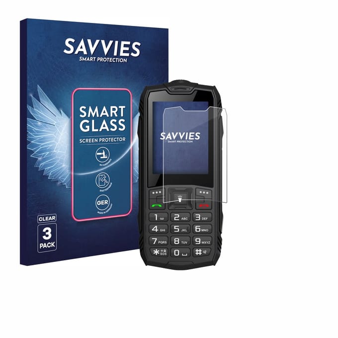 3 Stuks Savvies Screenprotector - geschikt voor Hammer Rock - beschermfolie glas transparant