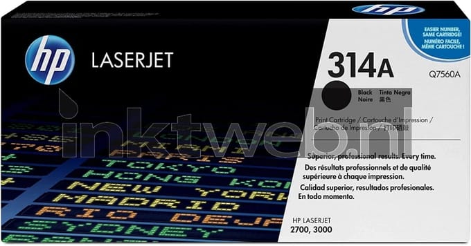 HP Q7560A nr. 314A toner cartridge zwart (origineel)