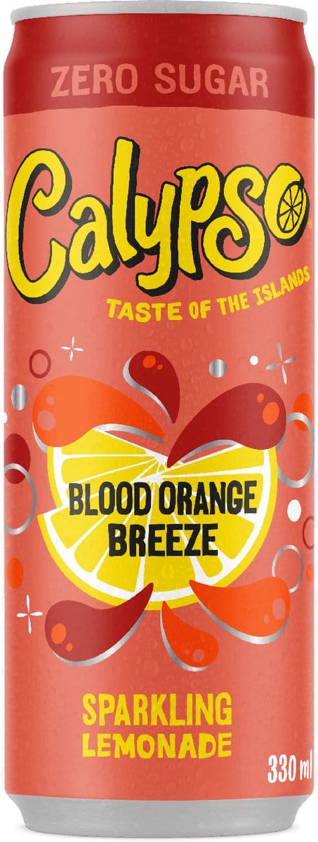 Calypso - Blood Orange Breeze Zero - 12 x 0,33 Liter blik - Frisdrank