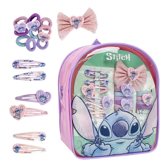 Stitch- schoonheidsset met rugzak, veelkleurig