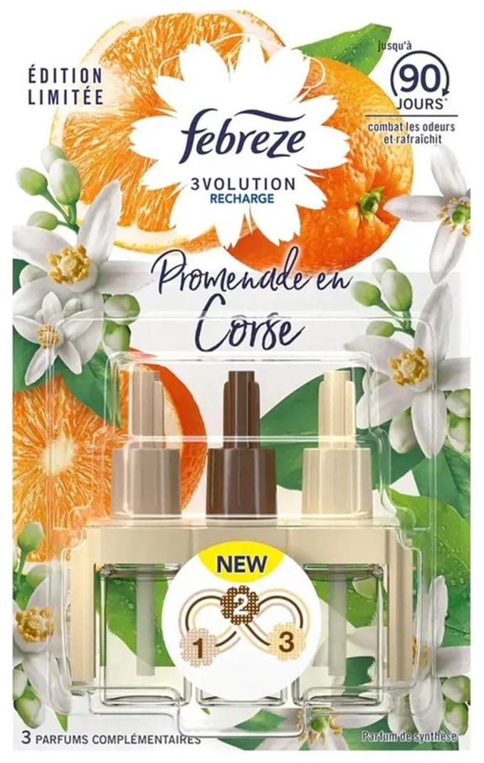 Febreze 3Volution Walk in Corsica Navulling 9 x 20 ml