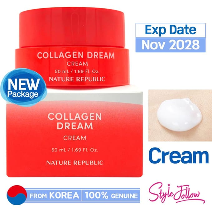 [NATURE REPUBLIC] Collageen Droom Crème 50ml 1pc + Sample Gifts white