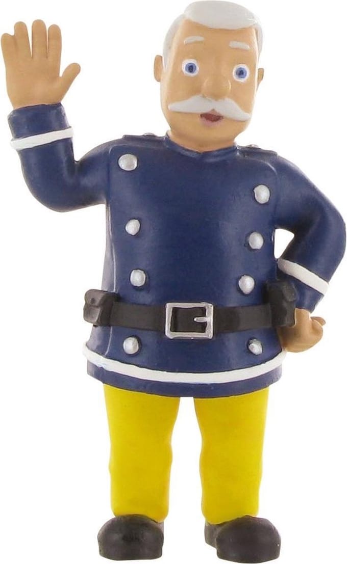 Comansi Speelfiguur Fireman Sam: Steele 8 Cm Blauw/geel