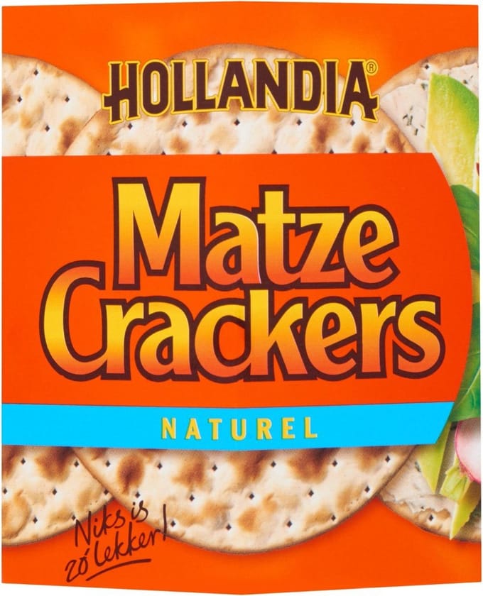 Hollandia Matzes crackers naturel 5 stuks x 100 gram