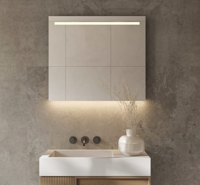 Schaere - Badkamerspiegel - LED Verlichting - Spiegel Verwarming - Sensor - Dimfunctie - 60x70 cm