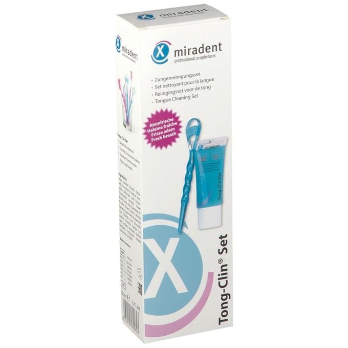 Miradent Tong - Clin Set (Gel + Tongschraper) 1 Gel