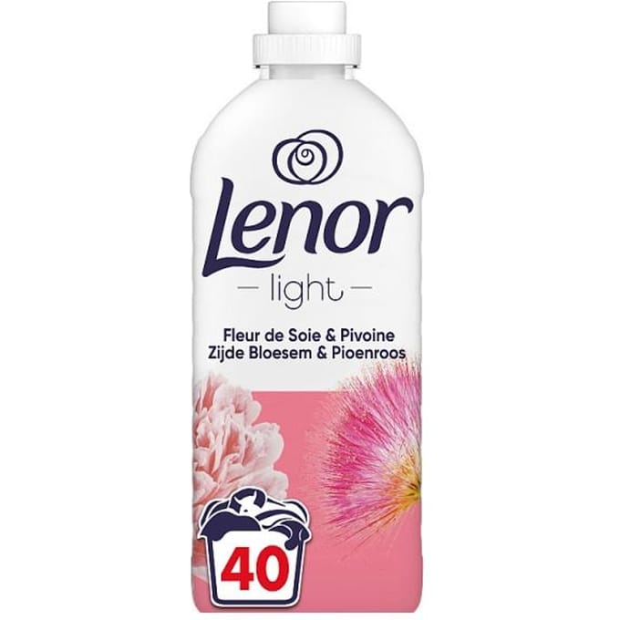Adoucissant Lenor Light Fleur de Soie & Pivoine 40 lavages