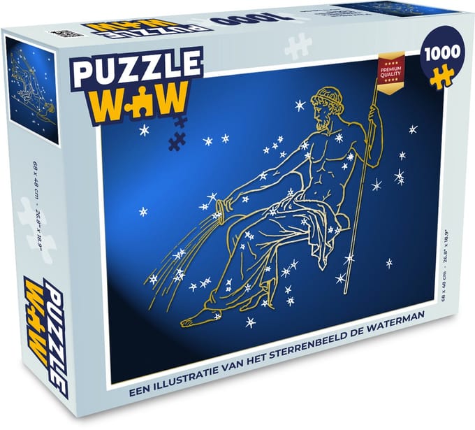 Puzzel Sterrenbeeld - Waterman - Sterren - Legpuzzel - Puzzel 1000 stukjes volwassenen