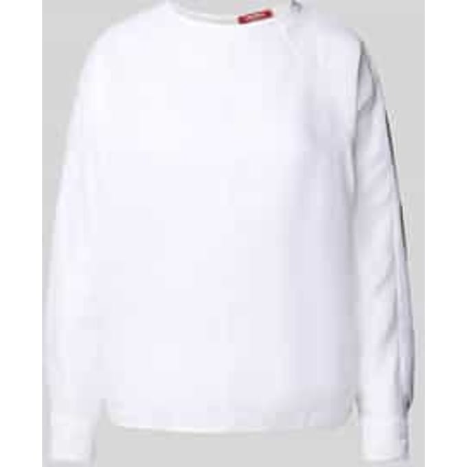 Blouse met ronde hals, model 'EDILE'