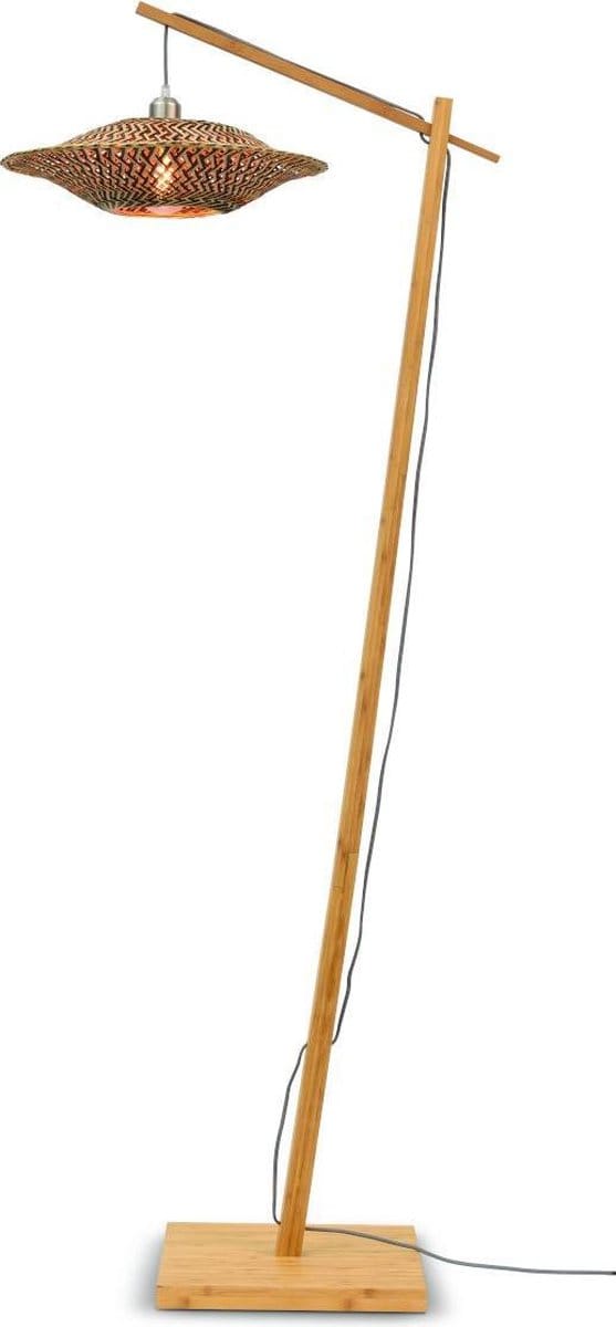 Good&Mojo Bamboe LED Staande Lamp Bali | 1X E27 Max 40W | Natural/Black