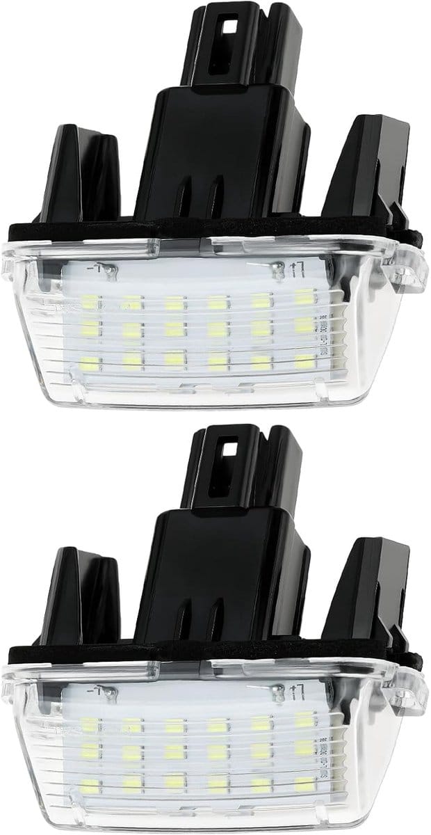 Kentekenplaat Verlichting - Nummerplaat Lamp - Auto Verlichting - Directe Vervanging - Standaard Afmetingen - Transparant