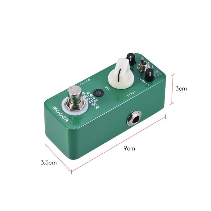 MOOER LOFI MACHINE Sample Reducer Gitaar Effectpedaal 3 Modi True Bypass Volledig Metalen Behuizing white