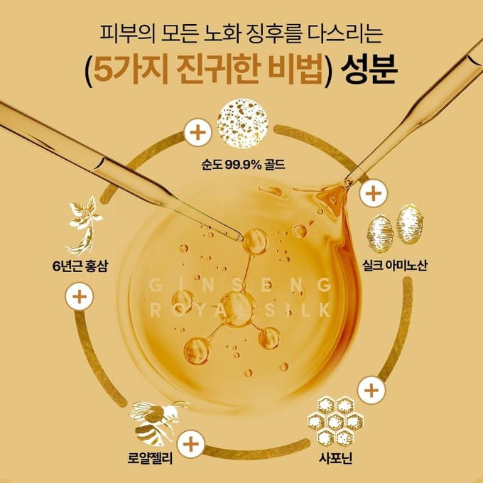 [NATURE REPUBLIC] Ginseng Royal Soie Essence 40ml 1pc + Sample Gifts