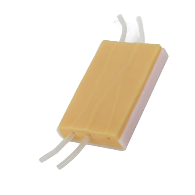 Venapunctie Injectie Oefenpad Herbruikbaar Siliconen Simulatie Zacht Injectiepad voor Verpleegkundige beige