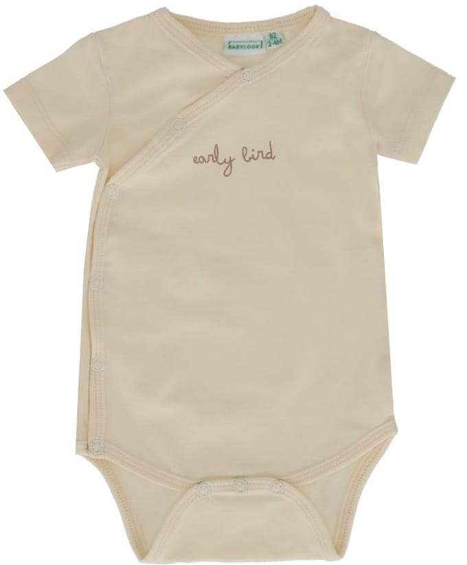 Babylook Romper Overslag Korte Mouw - Maat 50 - Buttercream