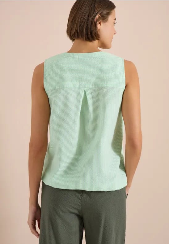 Blousetop van seersucker