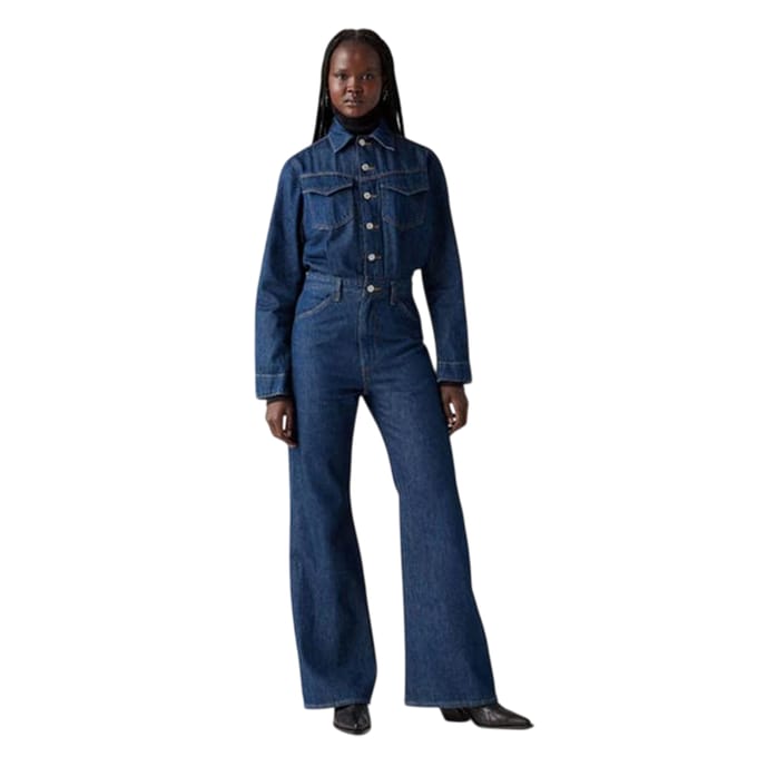 Levis Dames/Dames Denim Jumpsuit (Blauw)