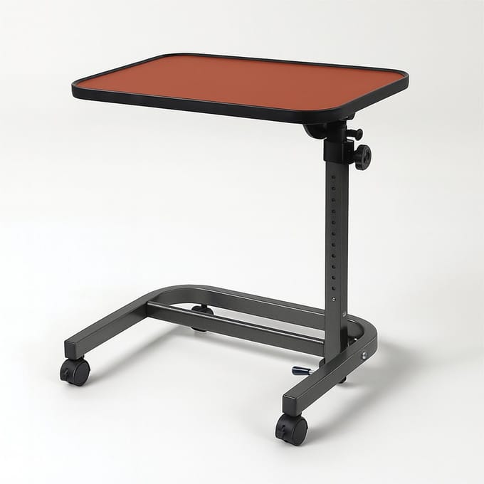 Aidapt bedtafel met wielen - 15 kg belastbaar - Bruin