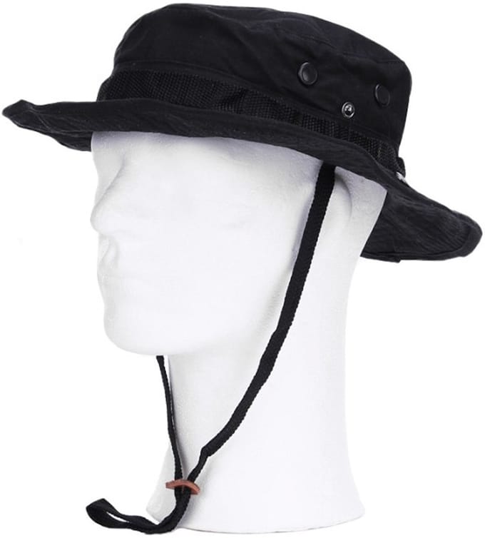 101 INC - Bush hat with memory wire (kleur: Zwart / maat: M)