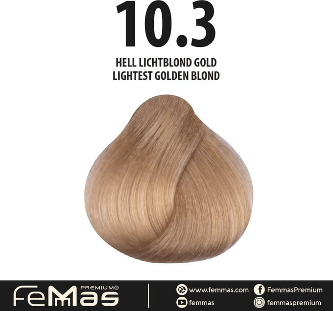 Femmas (10.3) - Haarverf - Licht Licht Blond Goud - 100ml
