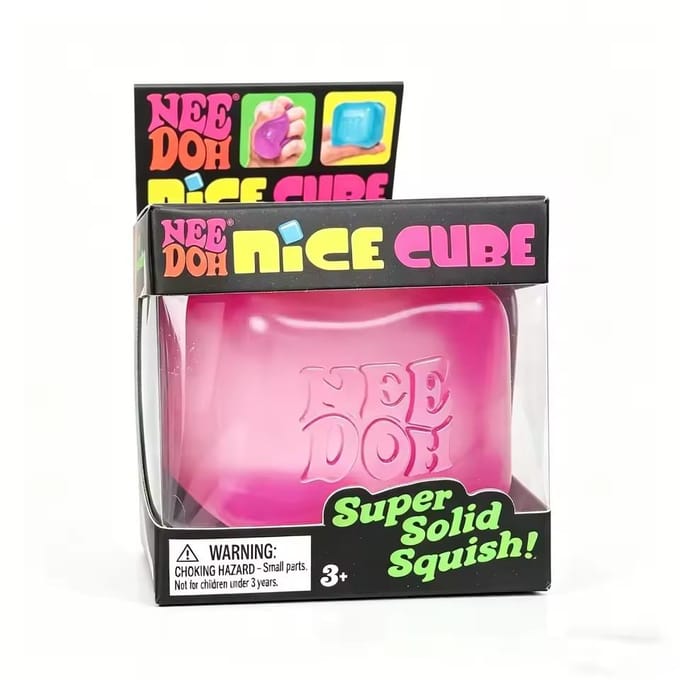 Needoh Nice Cube Sensorische Stressverlichter Fidget Tool voor Angst & Focus Bureau Sensorische Kubus voor Volwassenen & Kinderen
