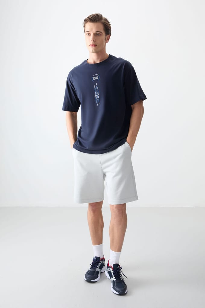 Oversized Katoenen Crew Neck T-Shirt