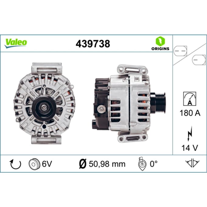 Driefasige generator VALEO ORIGINS NEW VALEO 439738