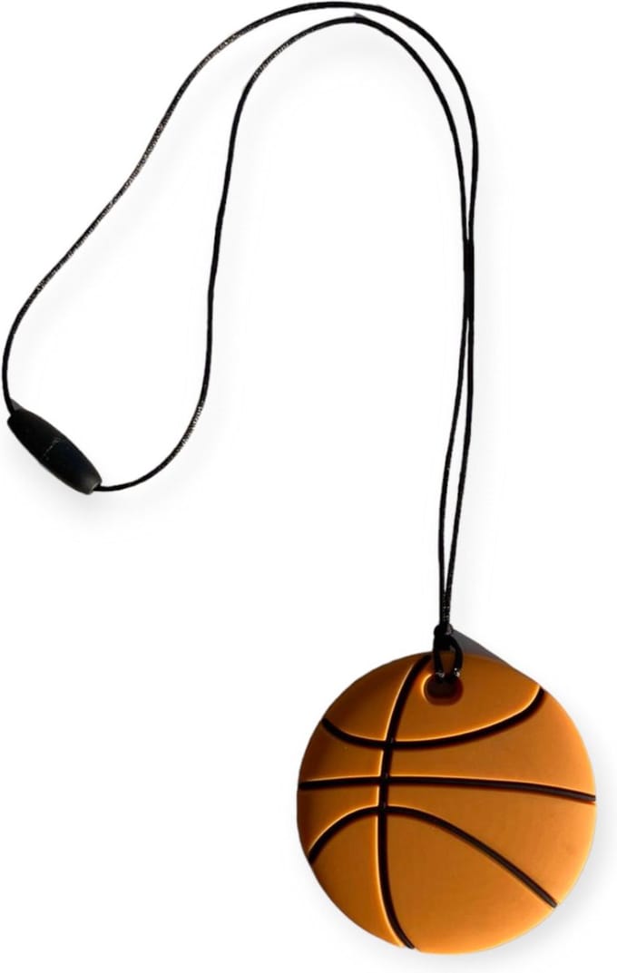 Bijtketting | Basketbal | Zwart | Vanaf 3 jaar!