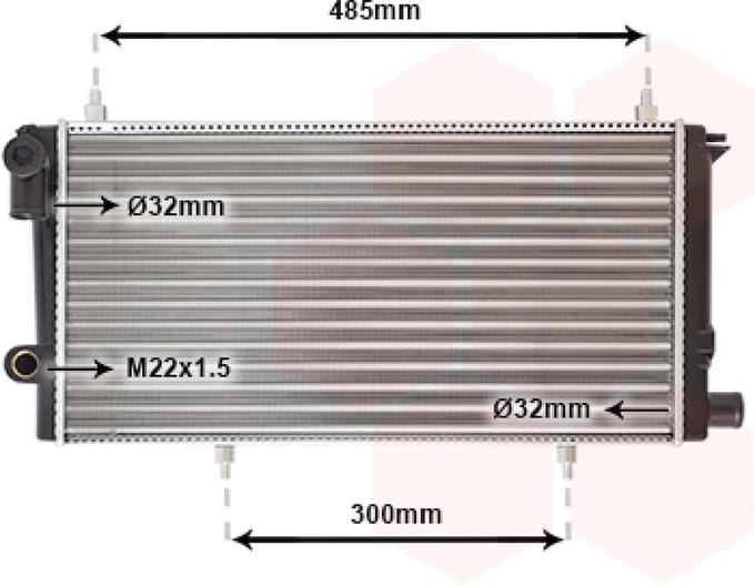 Van Wezel - RADIATOR VOOR CITROEN C15 1984-2005 00001300S3