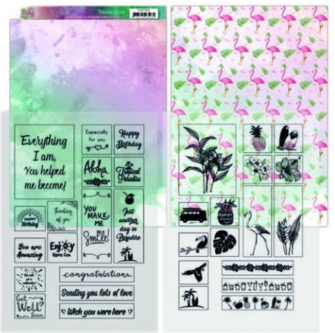 Mica Sheets Happy Tropics van Yvonne Creations