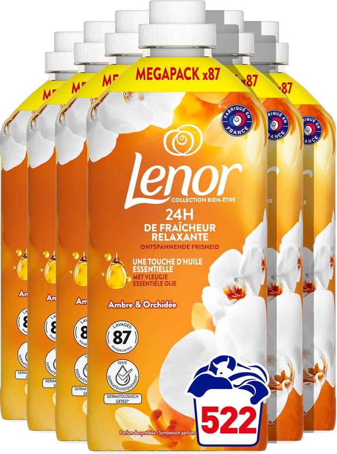 Lenor Wasverzachter Amber & Orchidee - 6 x 87 Wasbeurten