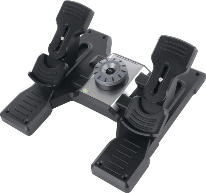 Logitech G Saitek Pro Flight Rudder Pedals - Wired Controller - PC