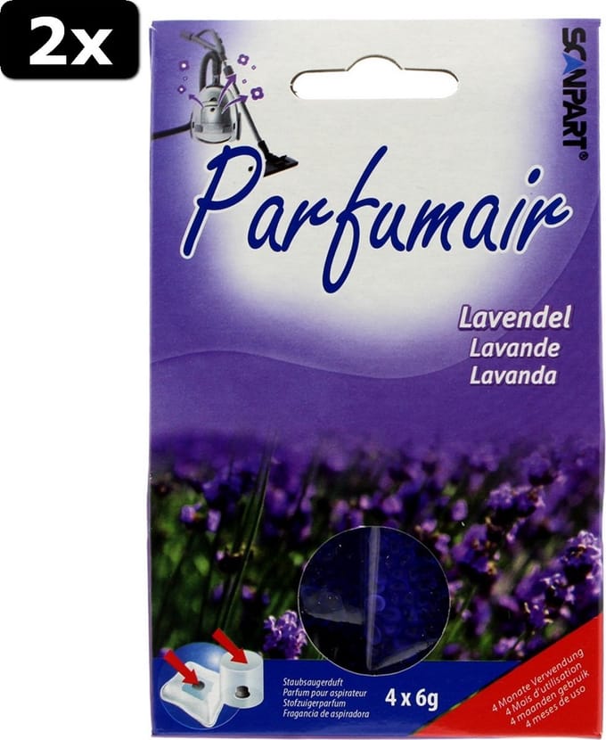 2x Scanpart Parfumair Geurparels Lavendel