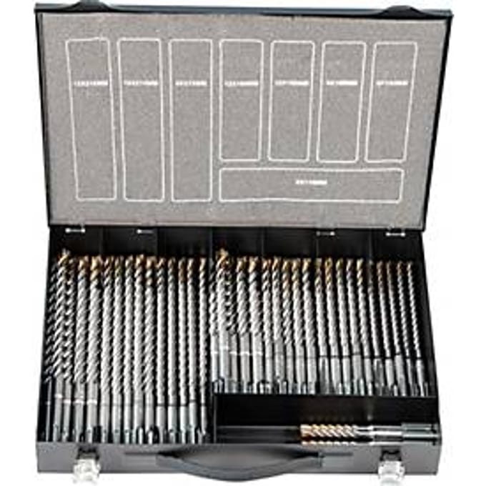Projahn hamerboren set ROCKET 5, SDS-plus, 40-delig, PGM, in magazijn, Ø 6-12 mm, lengtes 110-210 mm