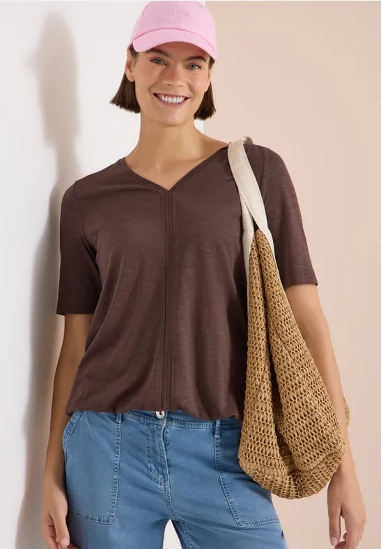 Shirt met korte mouwen in tuniekstijl