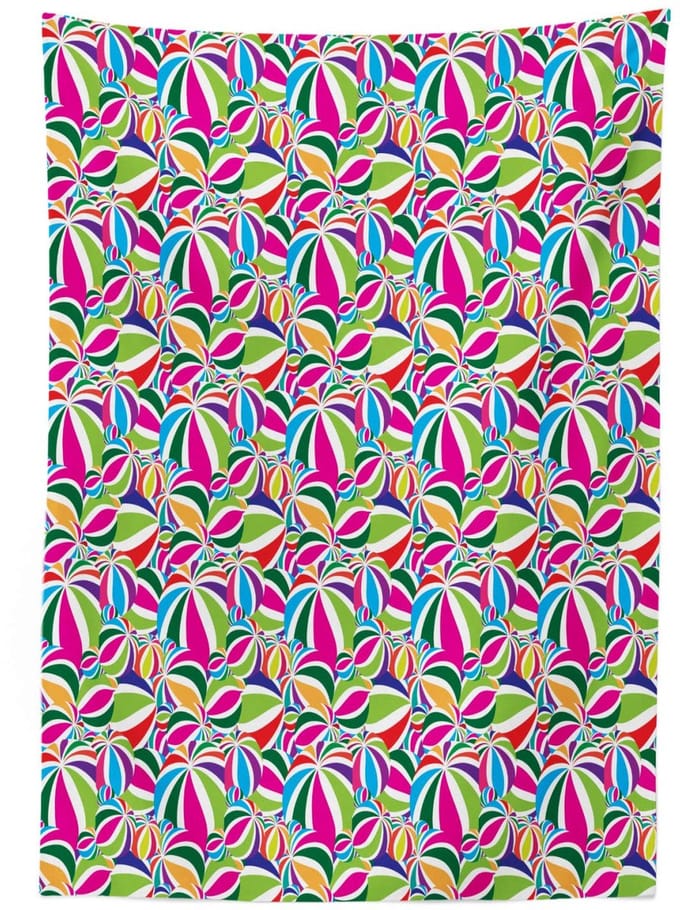 ABAKUHAUS Geometrisch Tafelkleed – 140x240 cm, Satijn, Meerkleurig