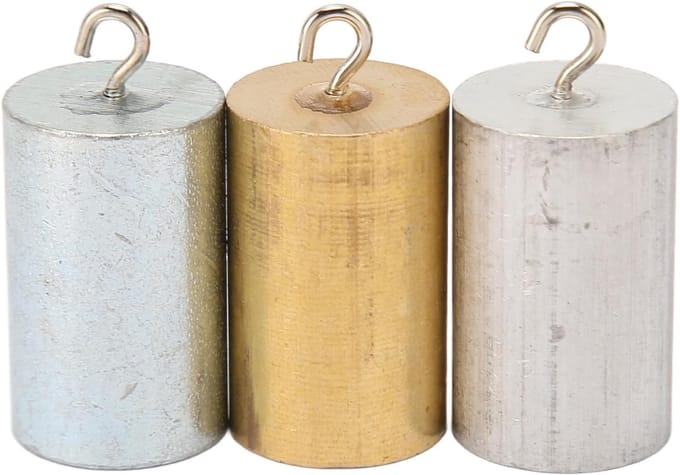 3 Piece Metal Laboratorium Density Cylinder - Koper-IJzer-Aluminium Density Onderzoeks Experiment Set voor Density Experiment