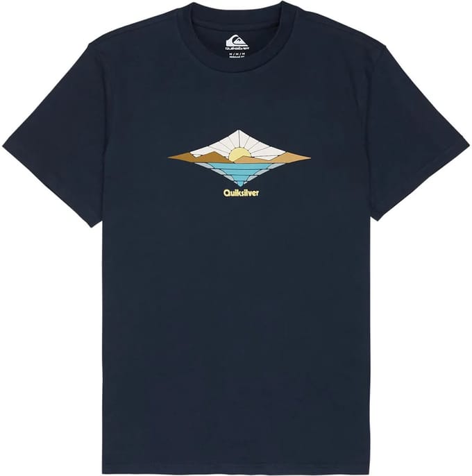 Quiksilver Dawn T-shirt Met Korte Mouwen Blauw M Man