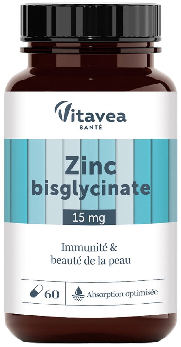 Vitavea Zink Bisglycinaat Immuniteit & Schoonheid van de Huid 60 Capsules