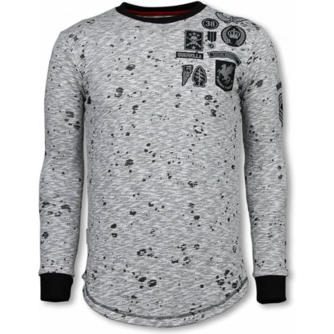 Longfit Embroidery - Sweater Patches - Guerrilla - Grijs