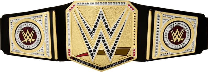 Mattel WWE kampioensriem speelgoed universele titel verstelbaar goud.